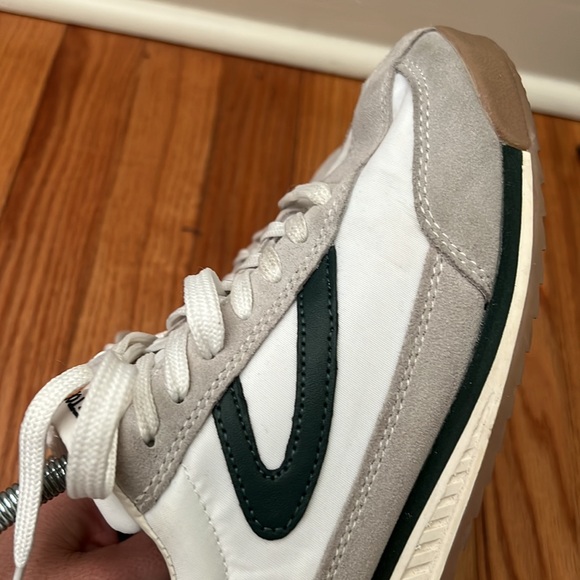 Tretorn Rawlins 2.0 Casual Sneakers White / Cream / Green Women's 8 - Picture 2 of 16